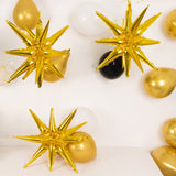 Add a Touch of Glamour with Metallic Gold Starburst Mylar Balloons