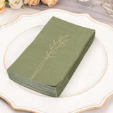 Olive Green 2 Ply Soft Dinner Napkins